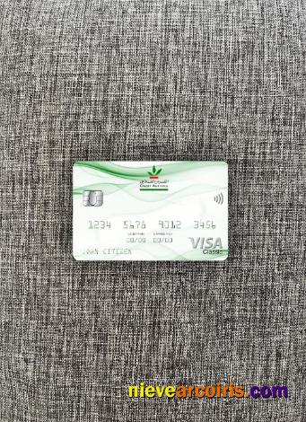 Morocco Credit Agricole bank visa classic card photolook